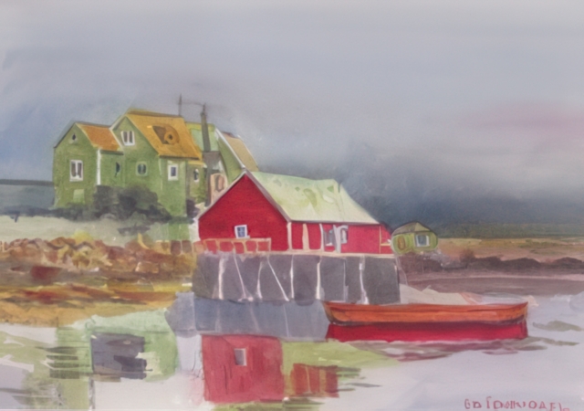 Peggy's Cove watercolor